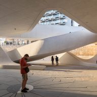 Sheltered space in Eleftheria Square by Zaha Hadid Architects