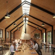 Dining room of FarmED centre in Cotswolds