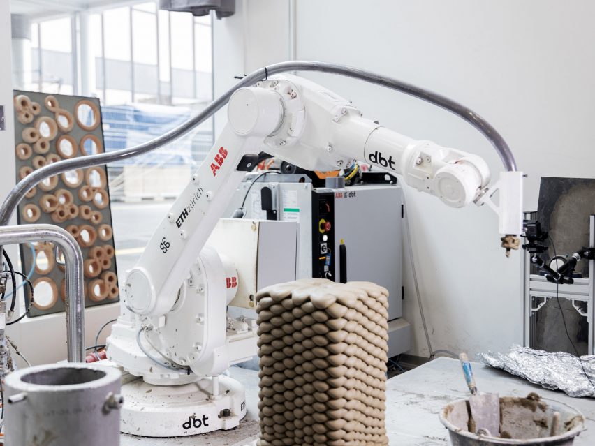 Robotic 3D-printing arm at ETH Zurich