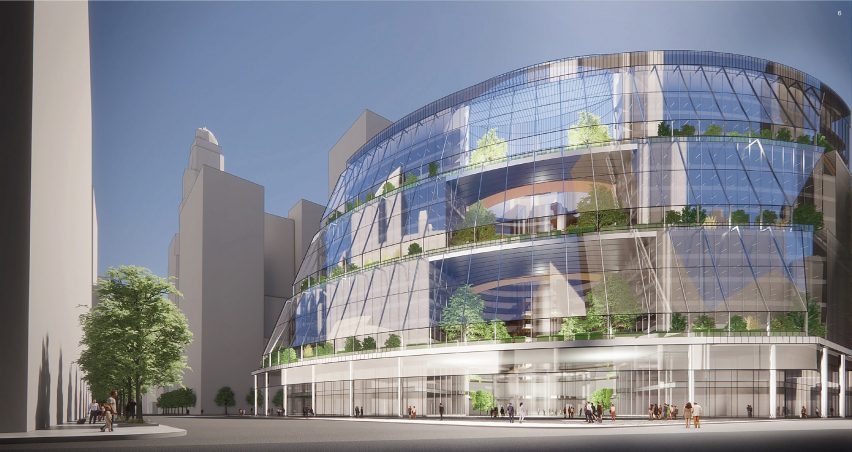 Render of Jahn's proposed overhaul of Thompson Centre