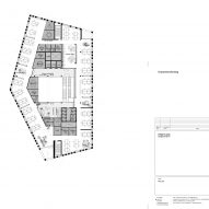 Fourth floor plan of KAB headquarters in Copenhagen