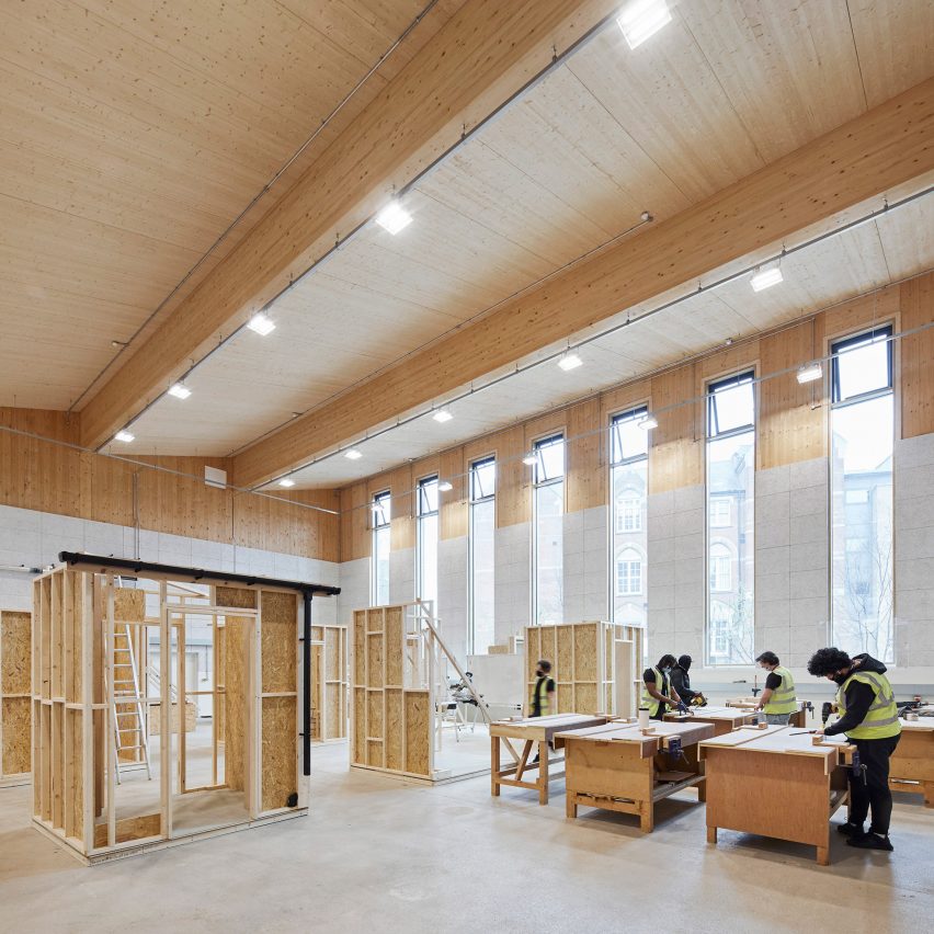 Bennetts Associates creates cross-laminated timber sports hall in King's Cross