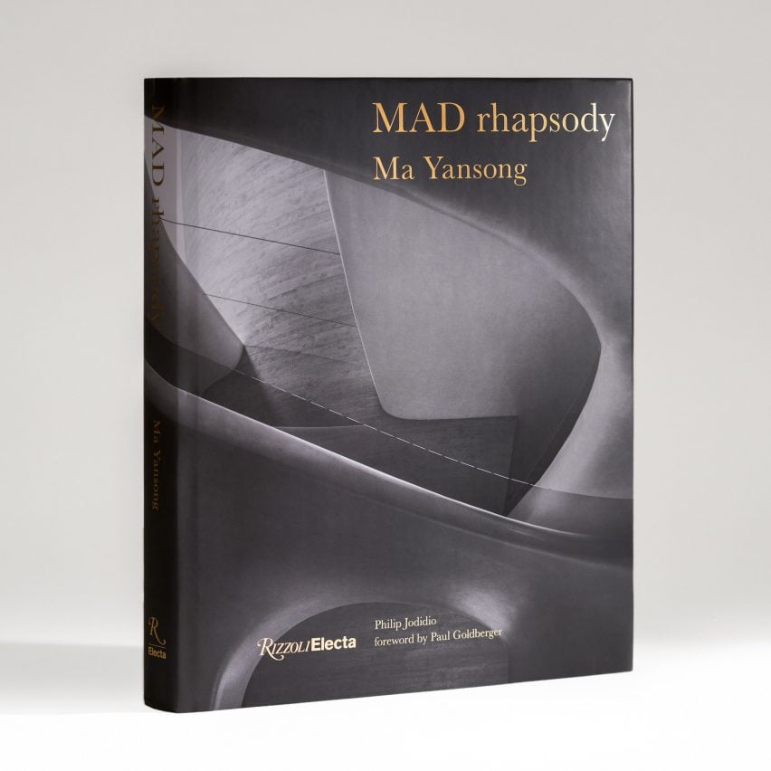 A photograph of the black and white MAD Rhapsody book
