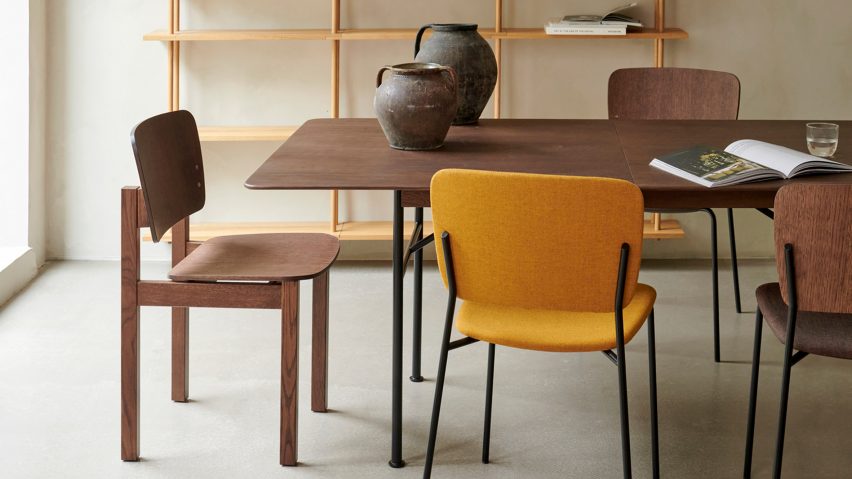 Mono chairs by Fogia around a dining table