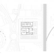 Site and ground plan of the Narbo Via museum by Foster + Partners