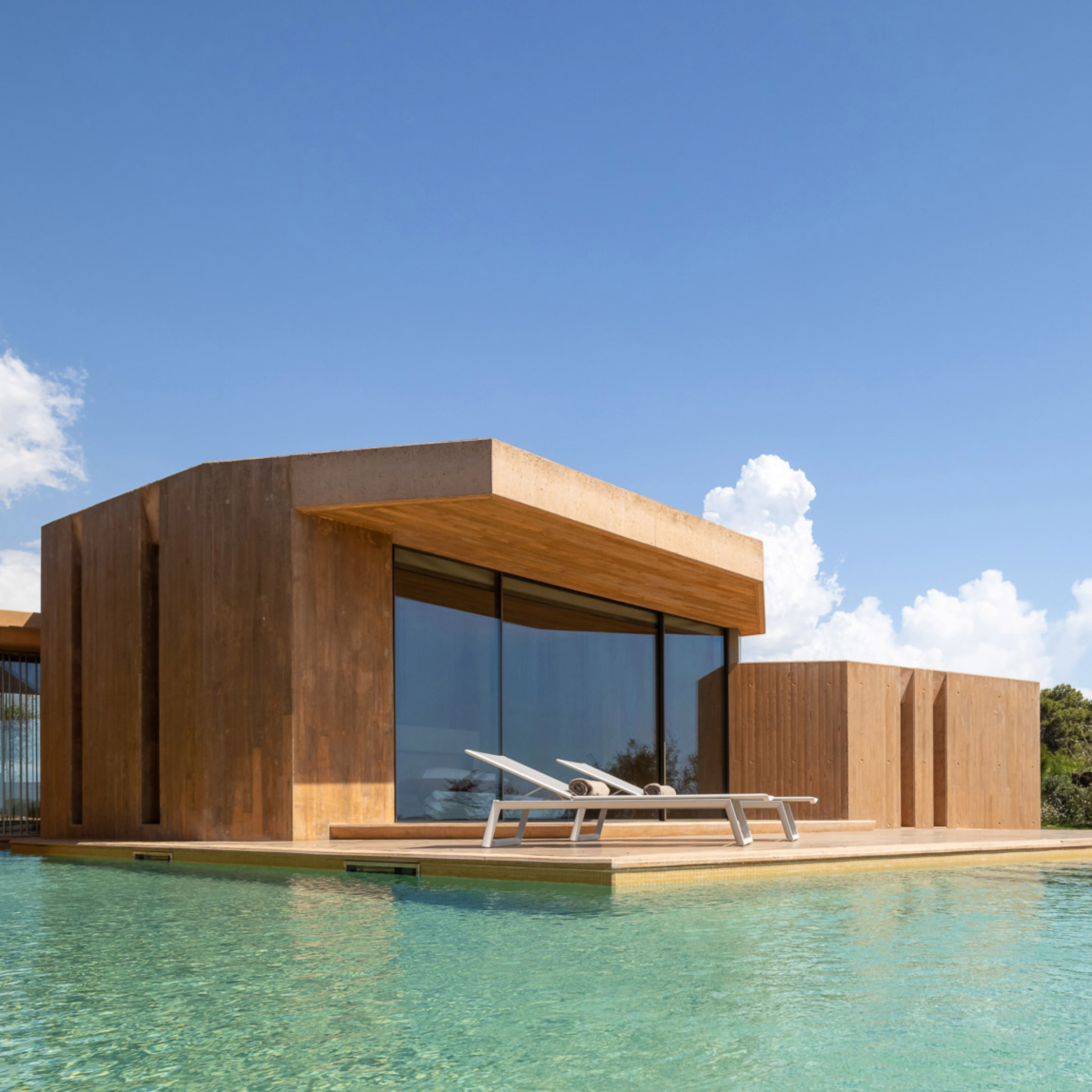  Swimming swimming pool view of Villa 19 of Palmares Ocean Living &&Golf resort by RCR Architectes