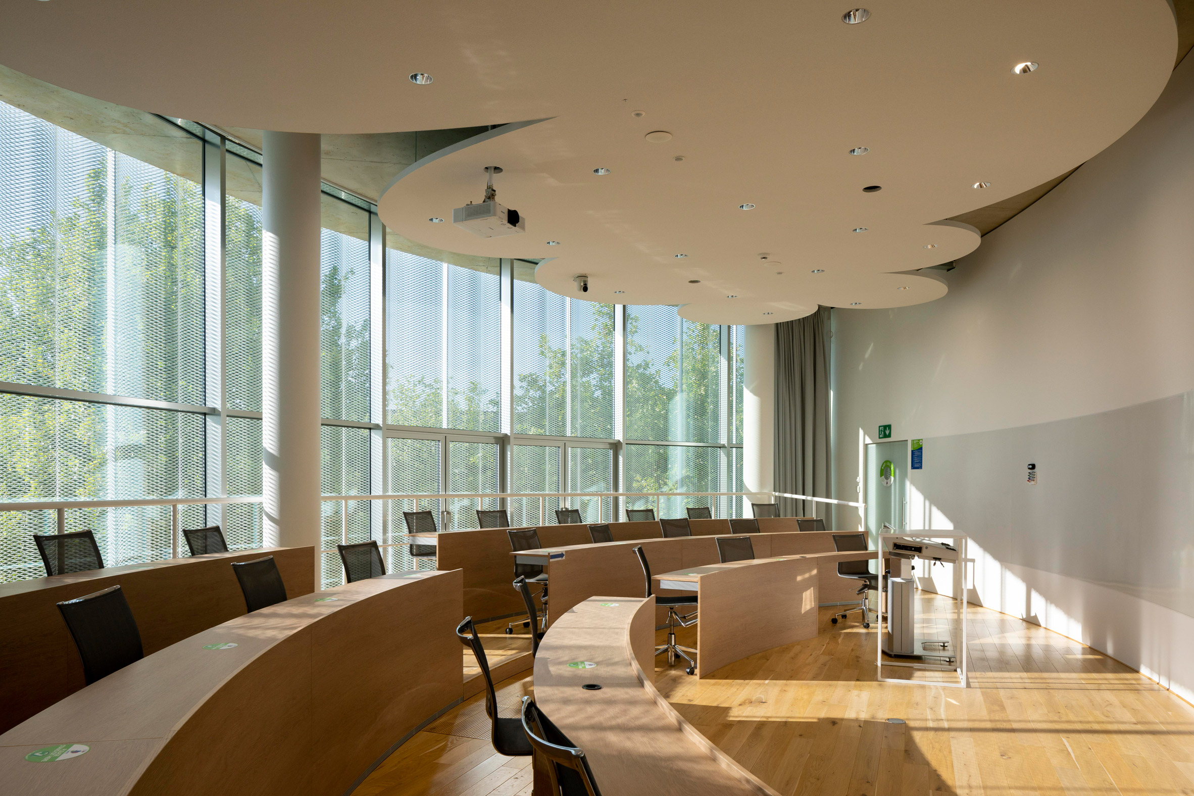 Interior image of a lecture space at Bocconi Campus