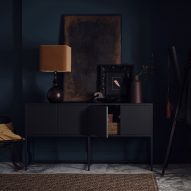 Shelved Modular Furniture used as a sideboard