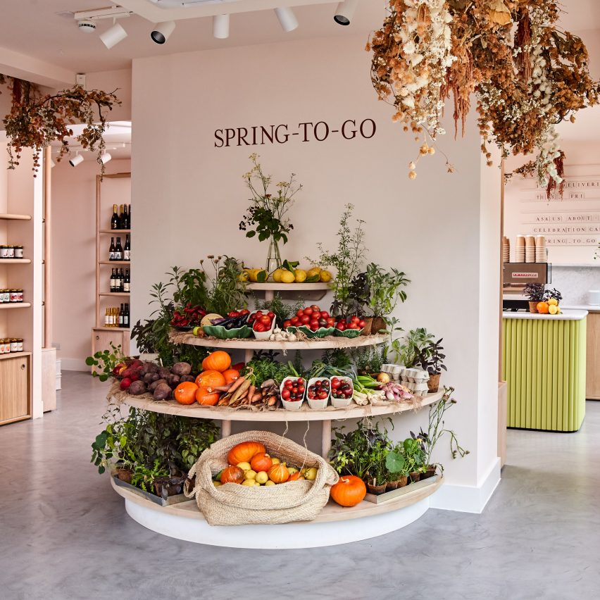 Spring-To-Go interior by Skye Gyngell and Briony Fitzgerald