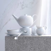 A photograph of the white stella tableware series