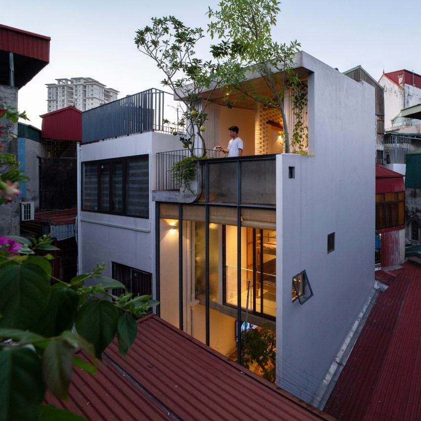 ODDO Architects builds TH House on tiny infill plot in Hanoi
