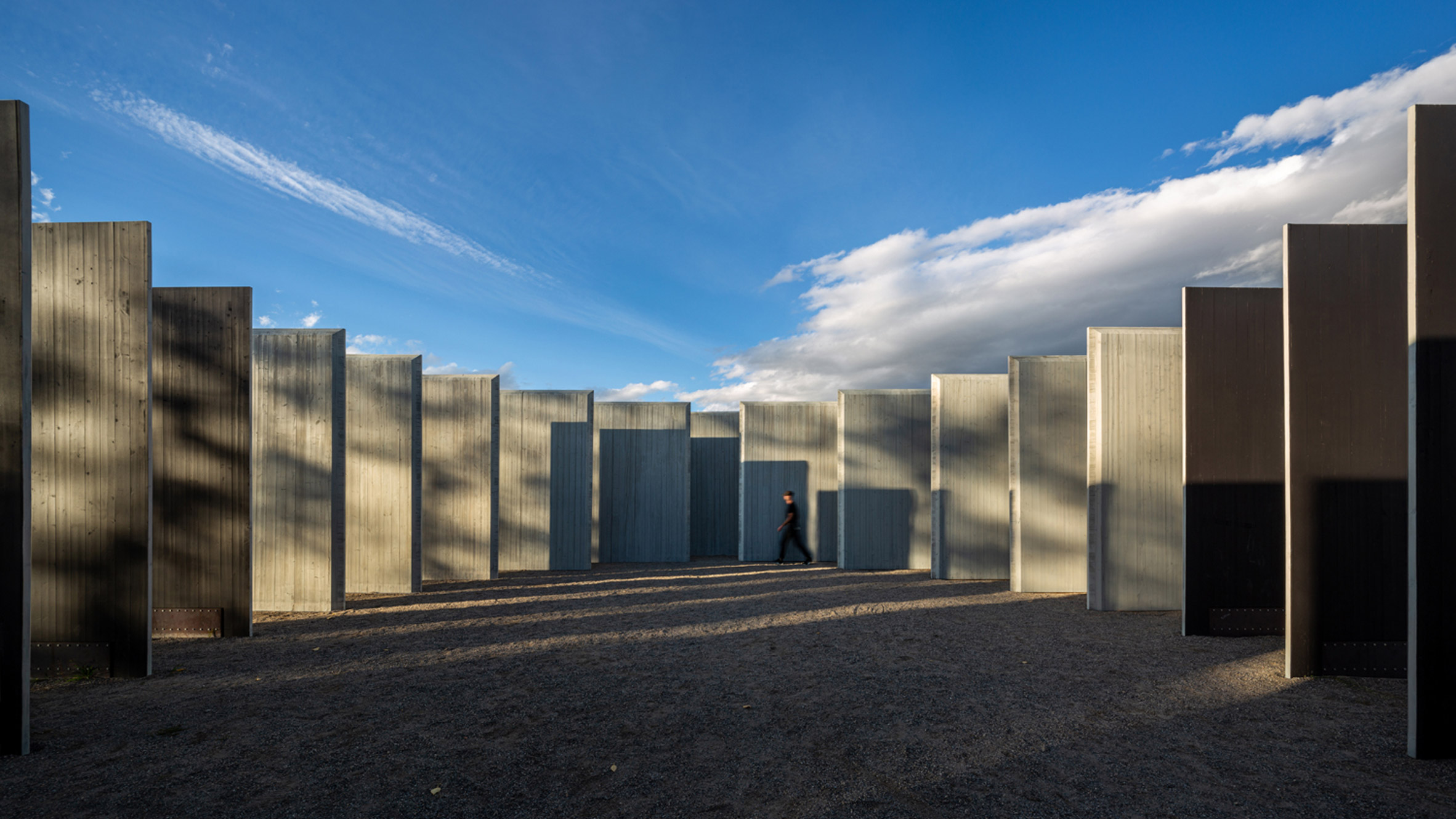 Massive timber panels form public art installation by CLB Architects - Vimarsana News