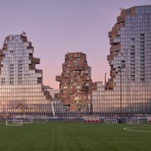 Valley by MVRDV photographed near completion in Amsterdam