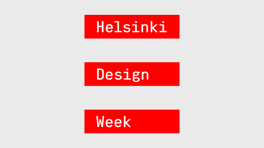 A photograph of the Helsinki Design Week logo