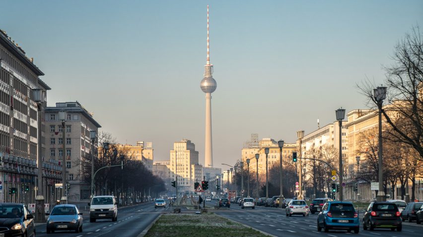 Berlin city centre with television tower