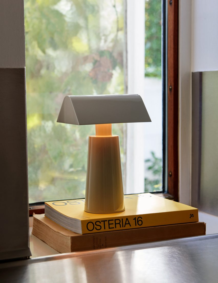 Caret table lamp by Matteo Fogale for &tradition