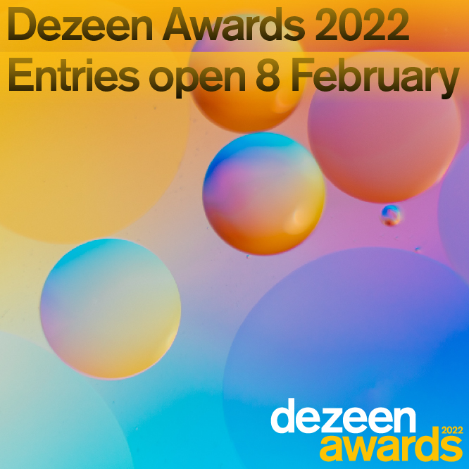 Entries for Dezeen Awards 2022 open on 8 February