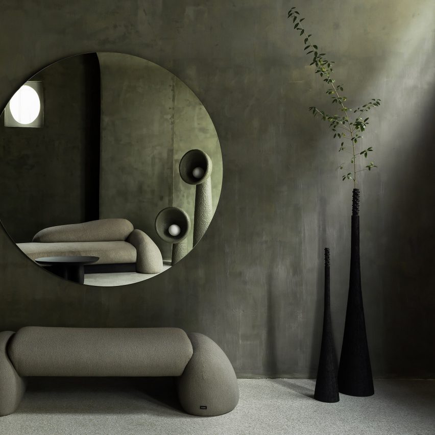 Yakusha Design creates earthy interiors for Antwerp's Faina Gallery