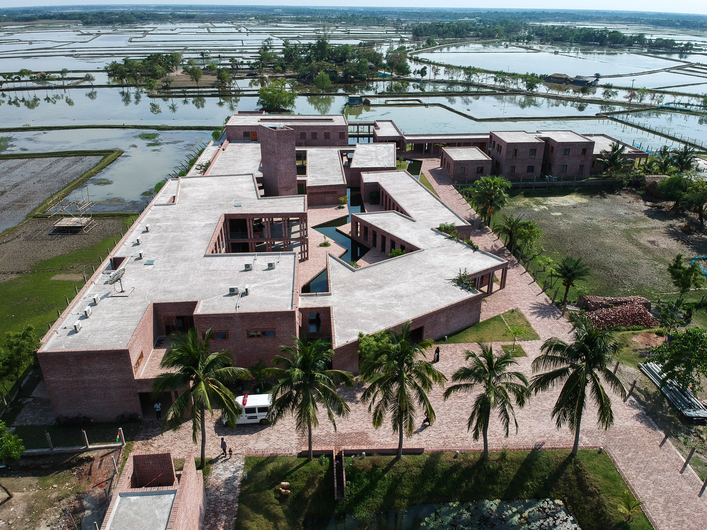 Aerial photo of Friendship Hospital by Kashef Chowdhury/URBANA