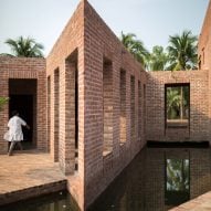 Brick hospital building in Bangladesh