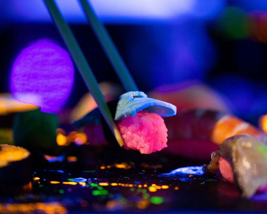 Glow-in-the-Dark Sushi by Bompas & Parr