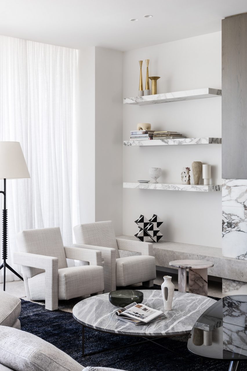 White-walled living room
