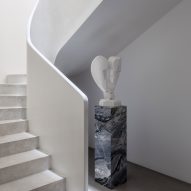 Sculptural staircase of Grange Residence