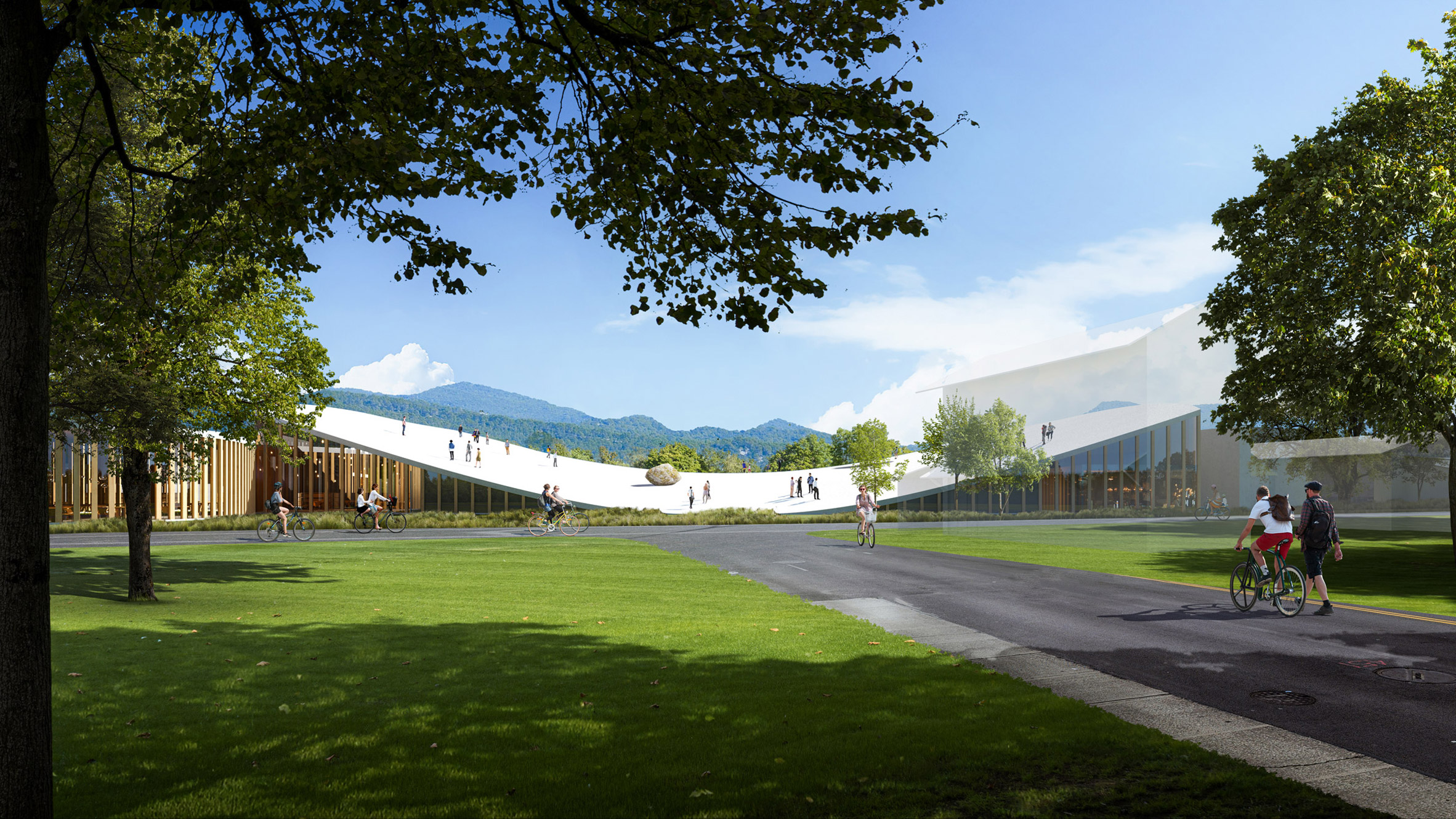 Sou Fujimoto designs walkable rooftop for Hida Takayama University