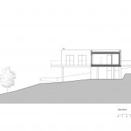 Section of Hórreo House by Javier Sanjurjo and Ameneiros Rey