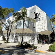 Marcel Wanders wraps Louis Vuitton Miami store in diamond-patterned facade
