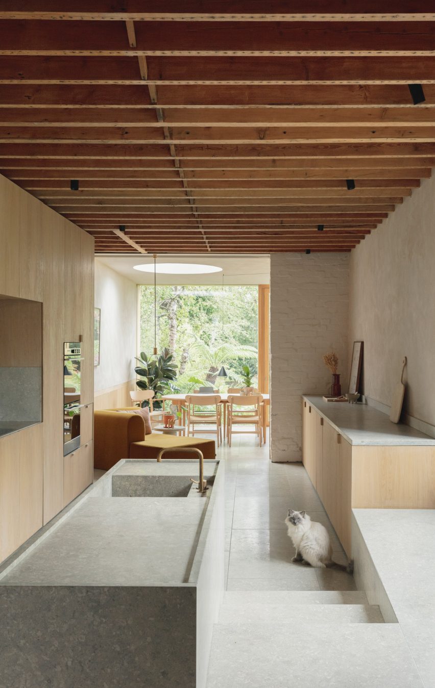 Architecture for London uses natural materials to renovate founder’s home
