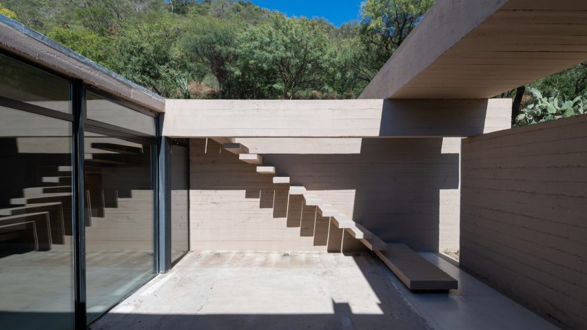Concrete geometric house