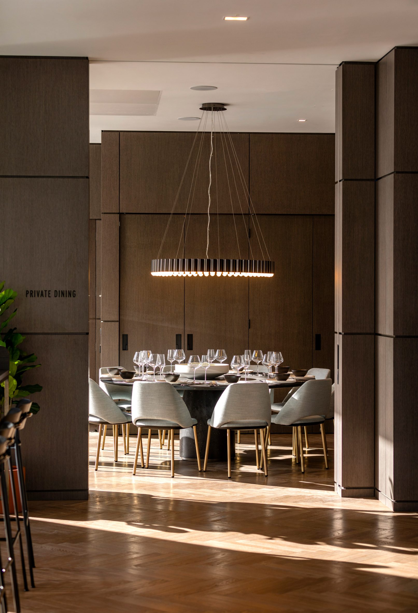 Private dining space