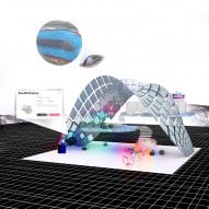 Roar Meta Space rendering of pavilion in a digital landscape