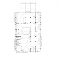 First floor plan, Shaoxing Rice Wine Town Reception Room by Gad