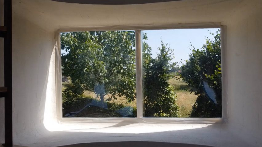 Window of converted silo in Silo Living by Stella van Beers