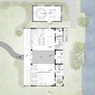 Ground floor plan, The White Section Homestay by Wutopia Lab