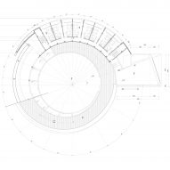 First floor plan of Tiangang Art Center by Syn Architects