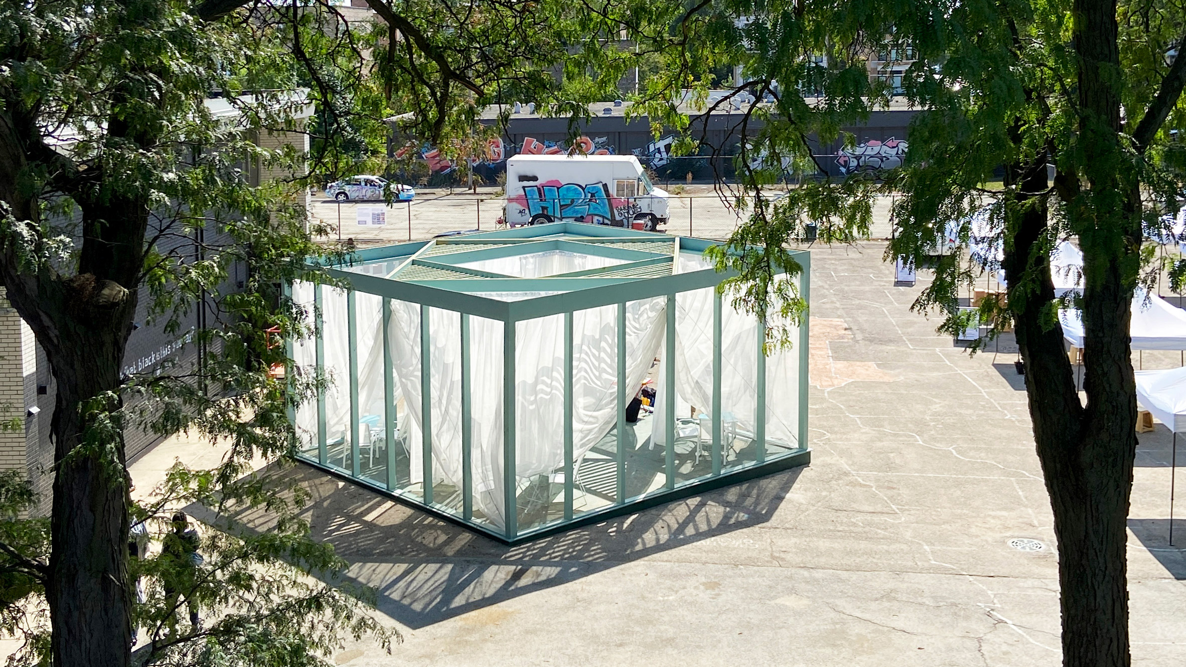 The Center Won't Hold is a pavilion designed to optimise public space - Vimarsana News