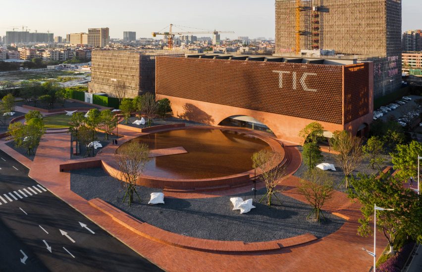 Aerial view of TIC centre in China by Domani Architectural Concepts
