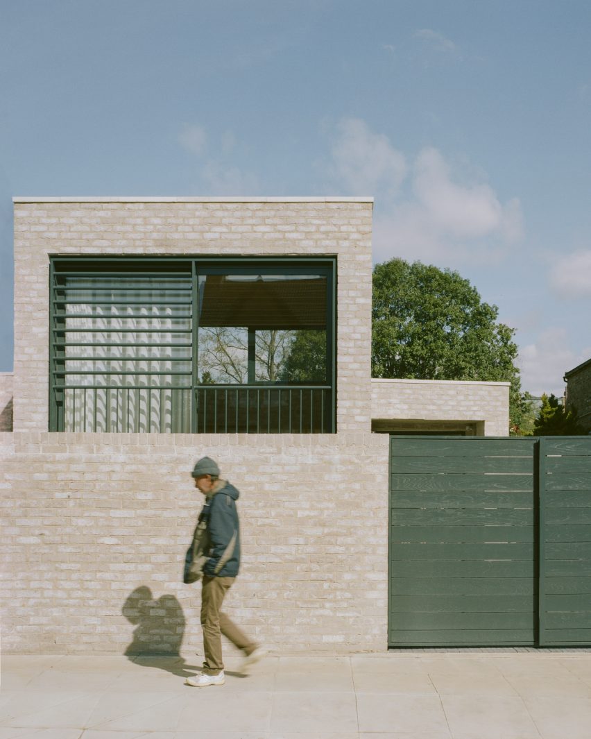 Brick Peeking House by Fletcher Crance Architects in London