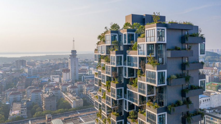 Vertical forest residential tower in China
