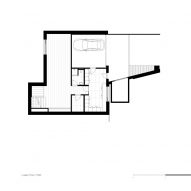 Basement floor plan, Villa E by CF Møller Architects