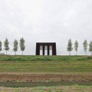 Waterline Monument is a steel monument by Gijs Van Vaerenbergh