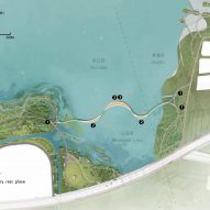 Site plan for Yuandang Bridge by BAU