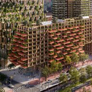 Adjaye Associates designs mass-timber building covered in plants for Toronto's waterfront