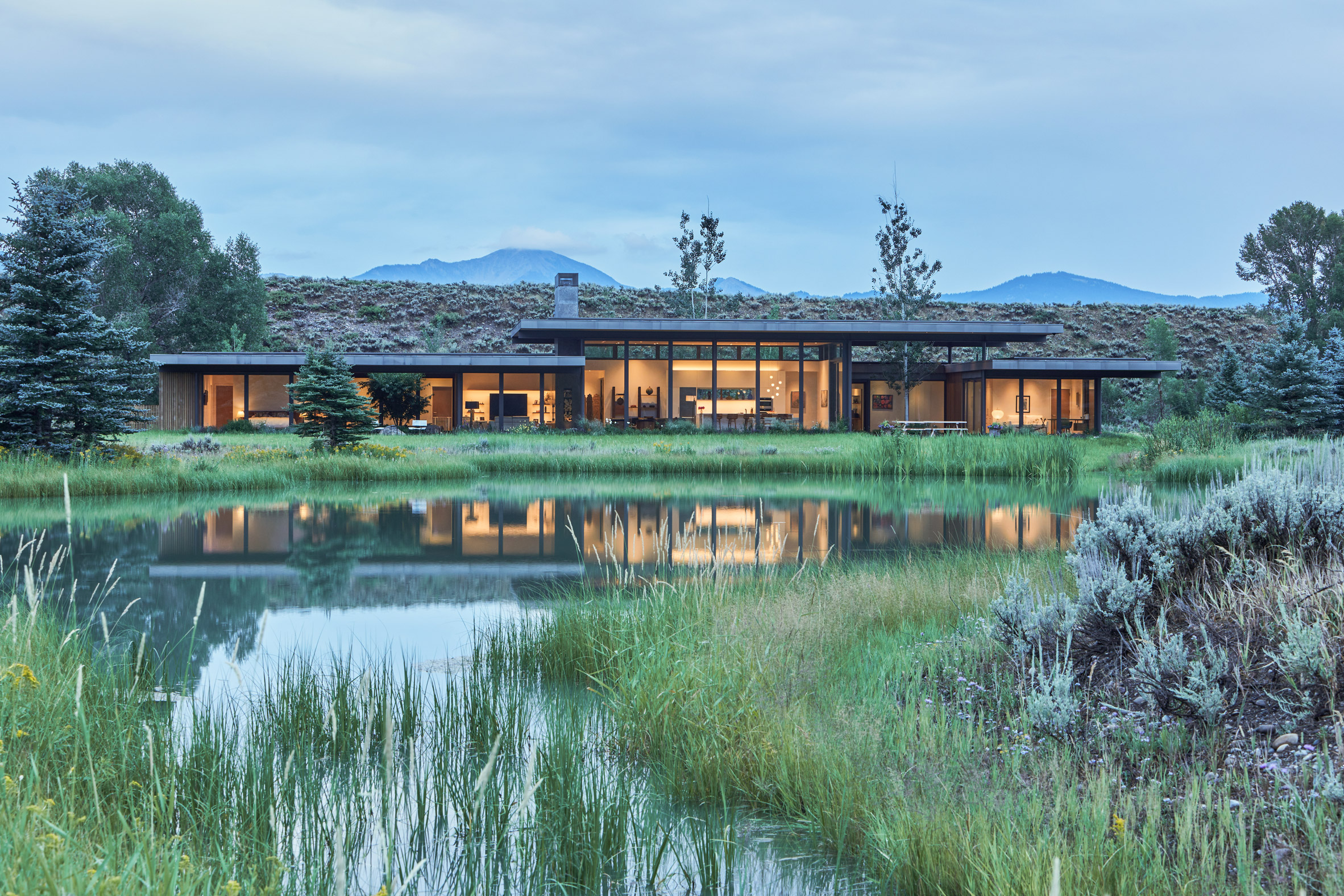 CLB Architects Japanese Home Wyoming Exterior