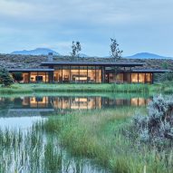 CLB Architects arranges Japan-influenced Wyoming home around courtyard gardens