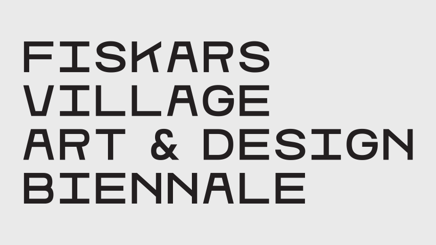 A photograph of the Fiskars Village Art & Design Biennale logo