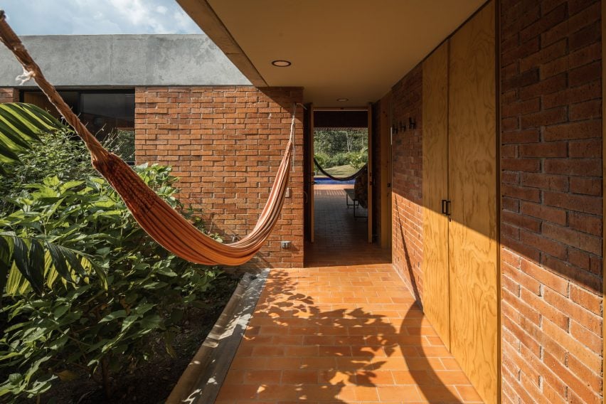 House in La Sila by PLan:b colombian brick remote residence courtyard
